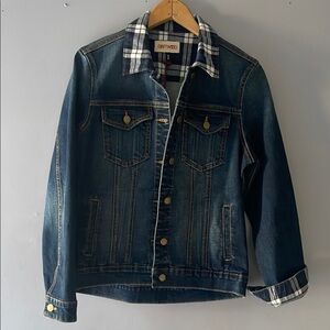 DRIFTWOOD  GEENA  Jacket with Checkered Collar SZ/M women’s